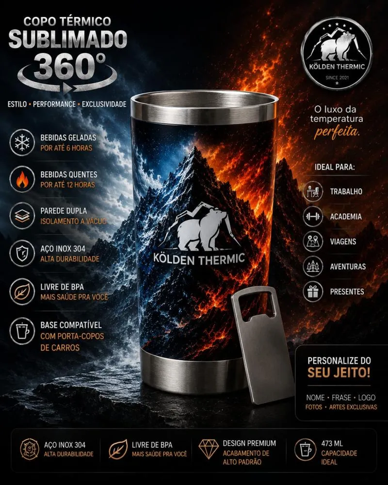 Setembro começa com ofertas especiais de copos térmicos personalizados na KÖLDEN THERMIC