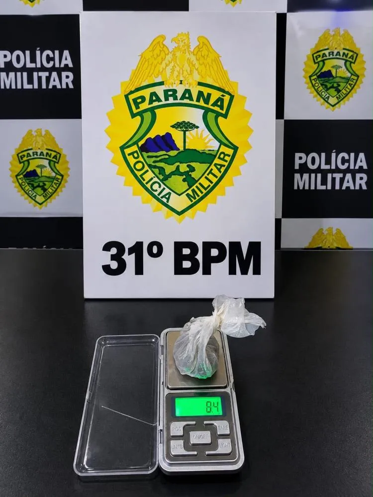 Homem é abordado pela PM e detido com maconha em Corbélia